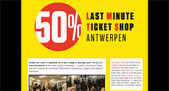 Desktop Screenshot of lastminuteticketshop.be