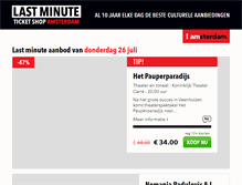 Tablet Screenshot of lastminuteticketshop.nl